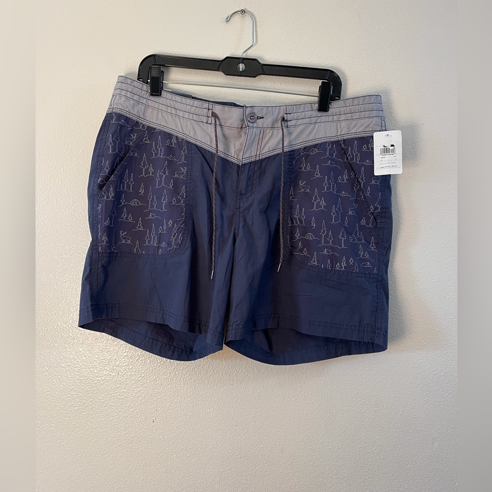 Columbia Womens Blue Navy Shorts Size 16 NWT